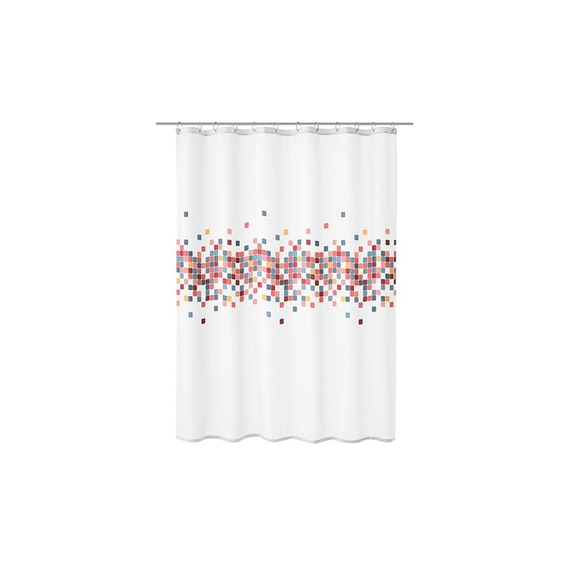 Kleine Wolke Cora Shower Curtain, Textile PES, Multicoloured, 180 x