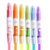 CEJAS Pack of 6 Highlighters, Erasable, Magic Highlighters, Double Tip