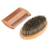 Beard Grooming Set for Men, Beard Brush Kit Including Double