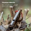 Boundless Voyage Titanium Emergency Whistles Camping Signal Whistle with Lanyard