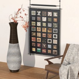 39-Inch Tall Floor Vase Durable Artificial Rattan Elegant Two-Tone Dark Brown Finish Stylish Home Decor Statement Piececolor: as Pic Color