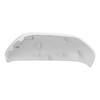 White Side Mirror Cover Unpainted Rearview Outer Door Wing Mirror