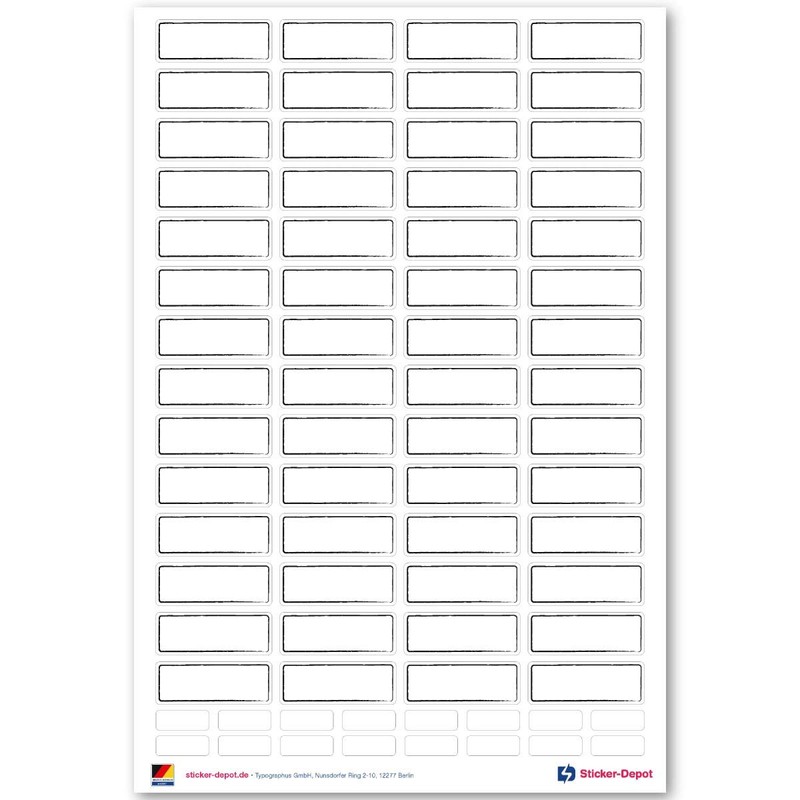Typographus 280 Blank Removable Stickers - Square Stickers - Household
