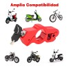 Candado Para Moto Bloqueo Manillar Antirrobo Palanca Freno Rojo