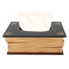 Book Tissue Box Cover Antique Rectangular Dispenser Napkin Holder for