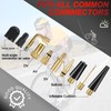 32 Piece Bicycle Valve Adapter Set, DV SV AV French