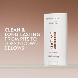 Native Desodorante En Barra para Todo El Cuerpo Contiene Ingredientes de Origen Natural, Desodorante para Hombres y Mujeres  72 Horas de Proteccin... 