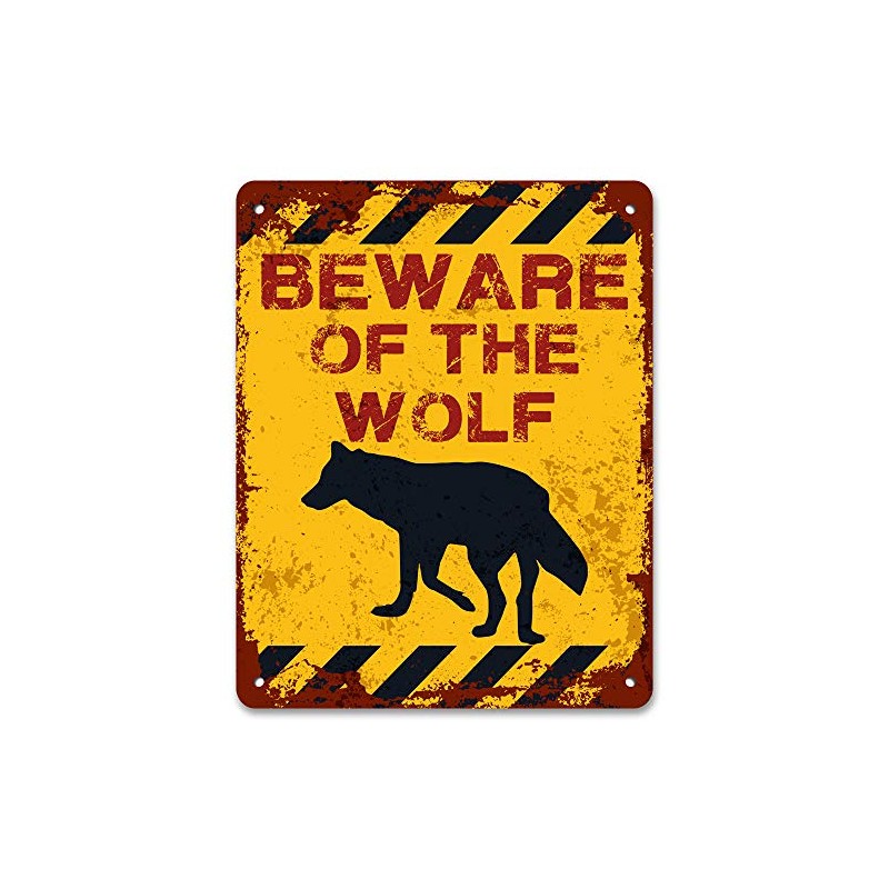 Print Crafted - Beware Of The Wolf | Vintage Metal