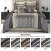 LANCO MODERN LIFESTYLE California King Size Comforter Set, Grey Beige,