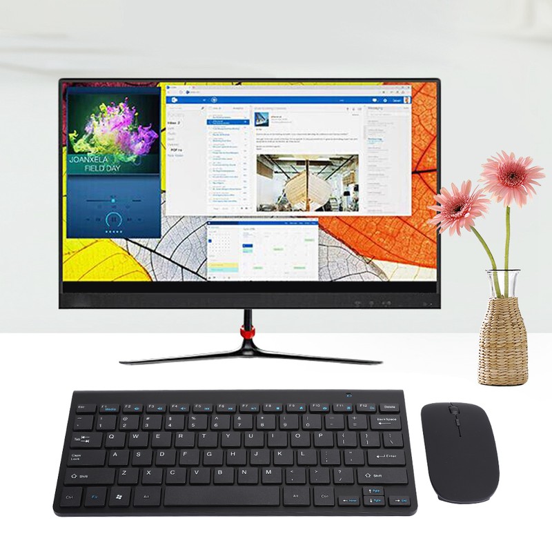 Wireless Keyboard Mouse Set Ultra Thin Mute Mini Home Office