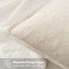 MIULEE Neutral Linen Pillow Covers Pack of 4 Decorative Natural