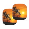 DBBXHZJY Beach Sunset 2 PCS Car Windshield Sun Shade Foldable,Palm