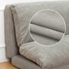 N&V Medium Foam Sofa, Folding Matress, Harbour Gray, Corduroy Cover,