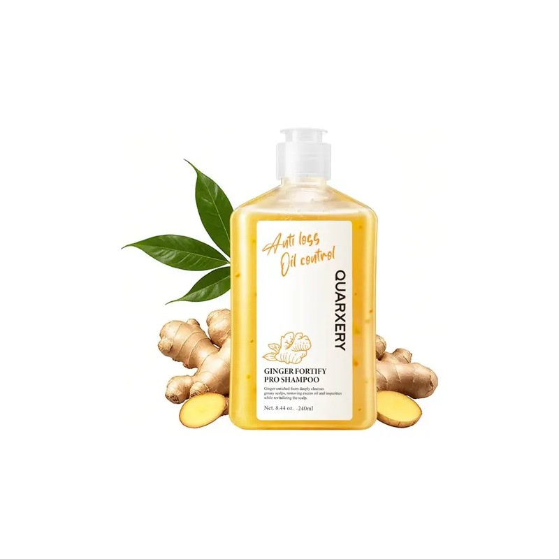 Champú Anticaída Quarxery Shampoo De Jengibre 240 Ml