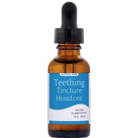 Herb Lore Teething Tincture – Soothing Herbal Drops with Passionflower, Catnip & Chamomile for Babies & Toddlers (1 fl oz)