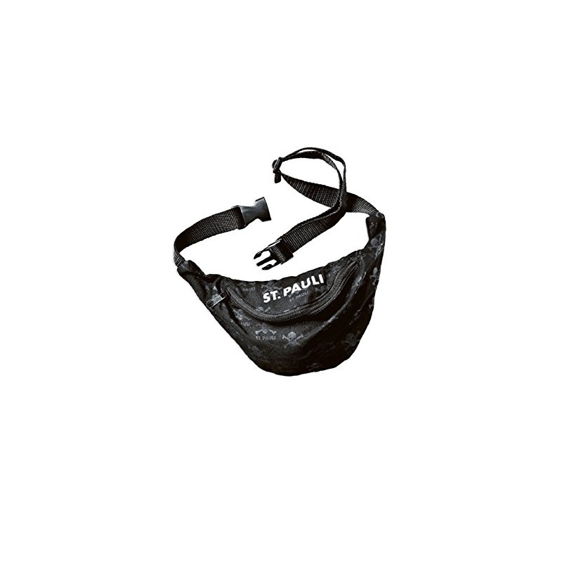 FC St. Pauli Skull Belt Bag Bumbag Hip Bag (Black,