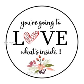 PartyMommy 30 SMALL BUSINESS STICKERS ENVELOPE SEALS LABELS 1.5" ROUND YOU'RE GOING TO LOVE