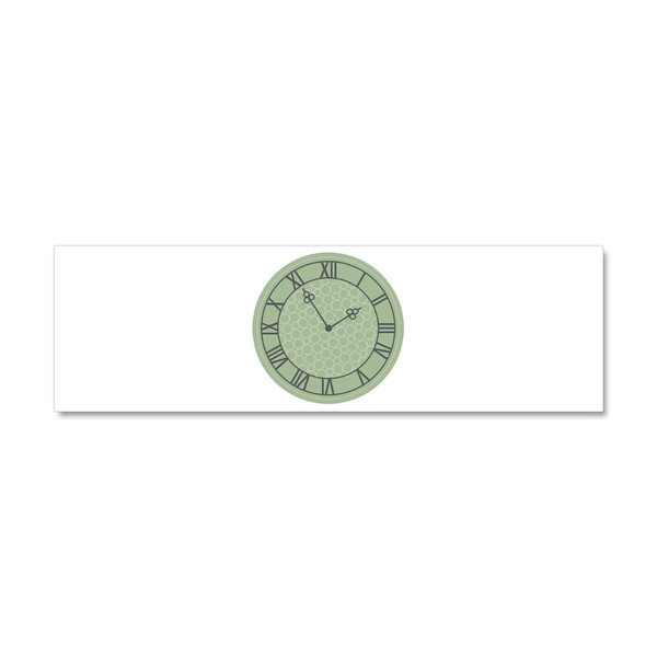 CafePress Roman Numeral Clock Car Magnet 10 X 3 10"