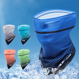 Outdoor Ice Multi-Functional UV Protection Mask for Sports ELS-027 Orange/FREE 2ea