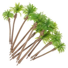 Operitacx 12Pcs Miniature Fake Palm Trees for Scenery Model Decor Realistic Landscape Building Accessories for DIY Mini Plant Layouts and Sand Table Decoration