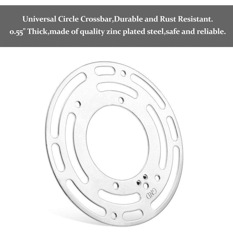 L&M LUJOMTL L&M Universal Light Fixture Mounting Bracket 2 Pack,