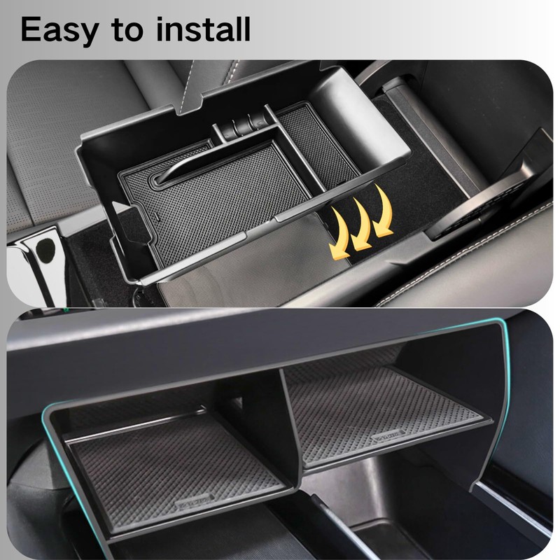 LBNCOBAG 2PCS Centre Console Organizer Compatible with 2025 Toyota Camry