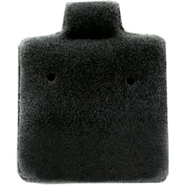 unbranded 1,000 Black Felt Puffed Pierced Earring Cards 1" x 1" Jewelry Display Plastic