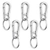 Total: 5 pieces; Material: Zinc Alloy, Carabiner, Small Carabiner, Stainless