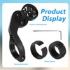 Bicycle Mount, Plastic Bicycle Computer Watch GPS Mount Cycling Front