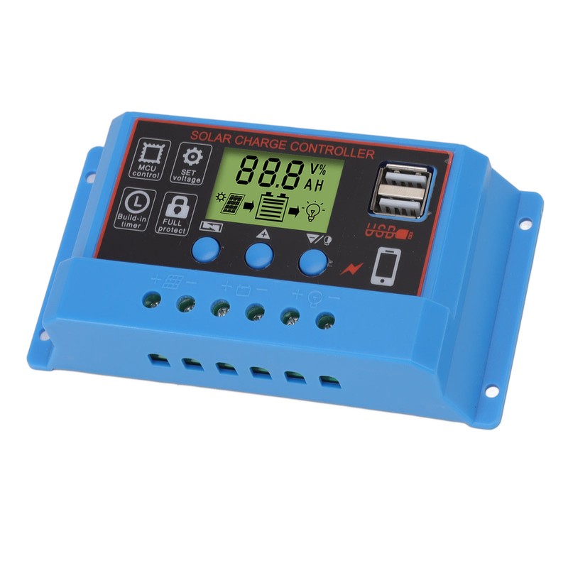 12V 24V Solar Charge Controlle LCD Display Solar Panel Controller