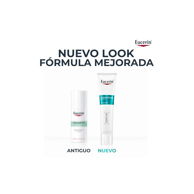 EUCERIN DermoPure Fluido Facial Hidratante Matificante Para Piel Grasa, 40