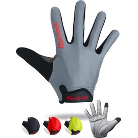 MACCIAVELLI Cycling Gloves Men Women Long MTB Gloves Full Finger Touchscreen Cycling Gloves Summer for Road Bike and Mountain Bike