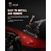 MZS Racing Motorcycle Mirrors, Fairing Rearview Side Mirror Adjustable Black