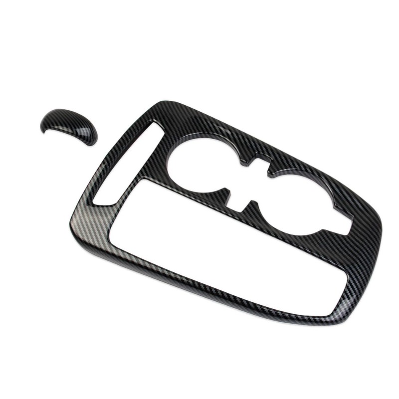 Korlot Carbon Fiber Center Console Gear Shift Head Cupholder Panel