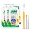 GUM Proxabrush® Go-Betweens® Reusable Interdental Cleaners, Antibacterial Bristles, Protective Travel
