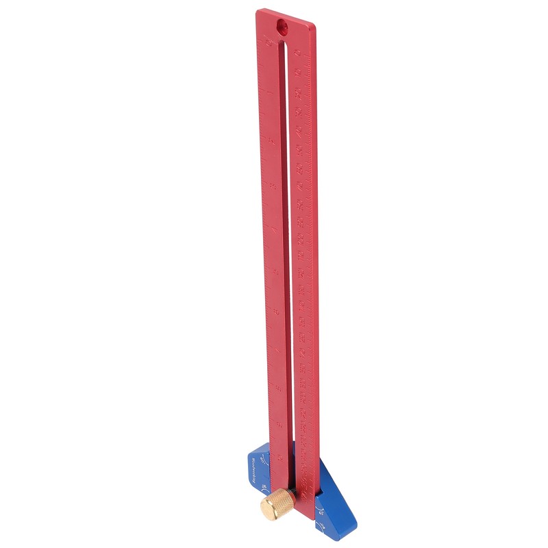 Woodworking Scriber 270mm Aluminum Alloy Angled Ruler Line Scribing Marking