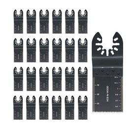 ShiU 25-Piece Set Multi-Tool Replacement Blade for Cutting and Saw Multi-Tool Replacement Blades for Multitool Cutting Wood Nail Metal Cutting Tip Tool Set Compatible with Saw Blades Electric Tool