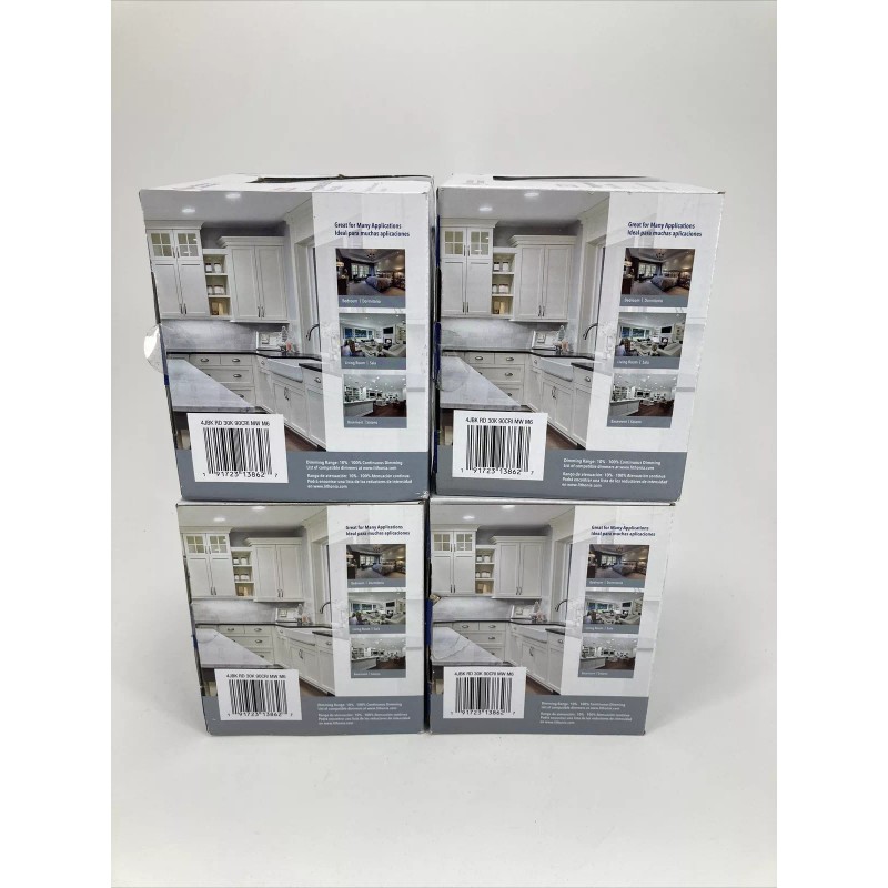 Lithonia Lighting 4 " White Recessed Integrated Baffle LED Light