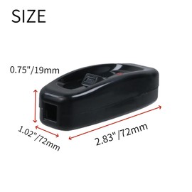 Nicerity 4 Pcs 250V 10A Black On-Off Inline Cord Switch Control Lamp Switch with Red LED Indicator for Bedroom Bed Table Lamp