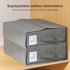 4 Pack Bed Sheet Organizers,Foldable Linen Closet Organizers and Storage,Large Capacity Bed Sheet Organizer,blanket storage bags.Bedding Storage Box for Duvet Covers and Pillow(14.96X12.6X4.53inch)