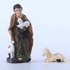 Nativity Scene Figurine Set Hand Painted Cute Sheep Donkey Cow