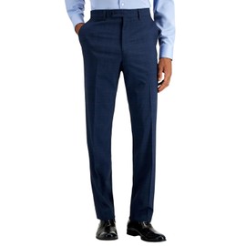 Nautica Mens Modern fit 2 Piece Suit 44 L / 38 Waist Blue Plaid Stretch