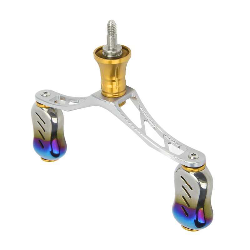 Spinning Double Reel Handle Aluminum Alloy Fishing Rocker Handle DIY