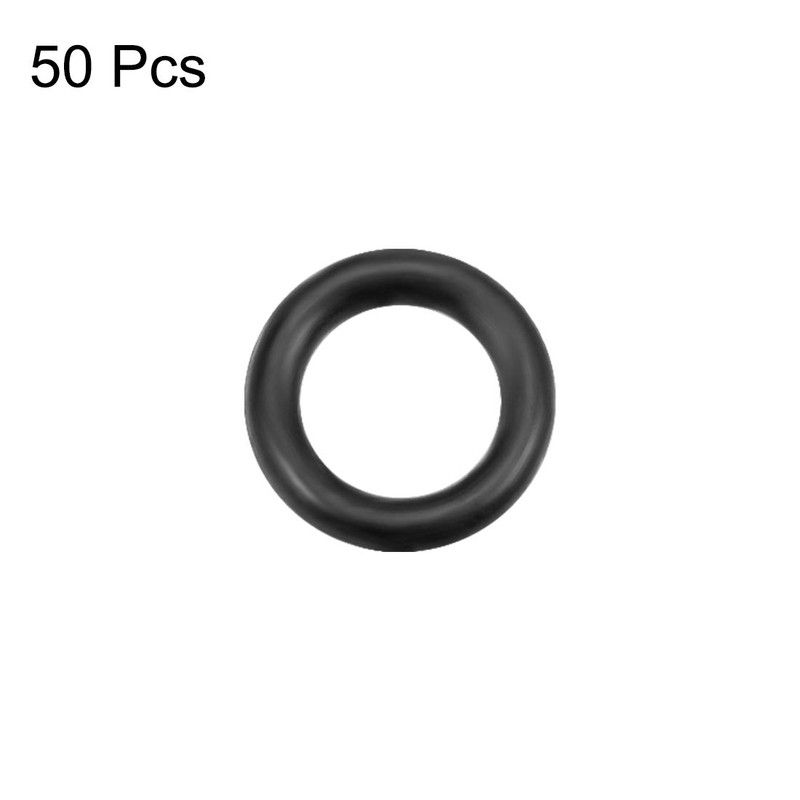 sourcing map O-Rings Nitrile Rubber 1.2mm-49mm Inner Diameter 1mm-2mm Round