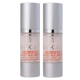 Duo Crema facial Vitamina C + ácido Hialurónico | 2x1 | Lovy Care | 30 ml c/u | piel radiante- antifatiga- Hidratante |