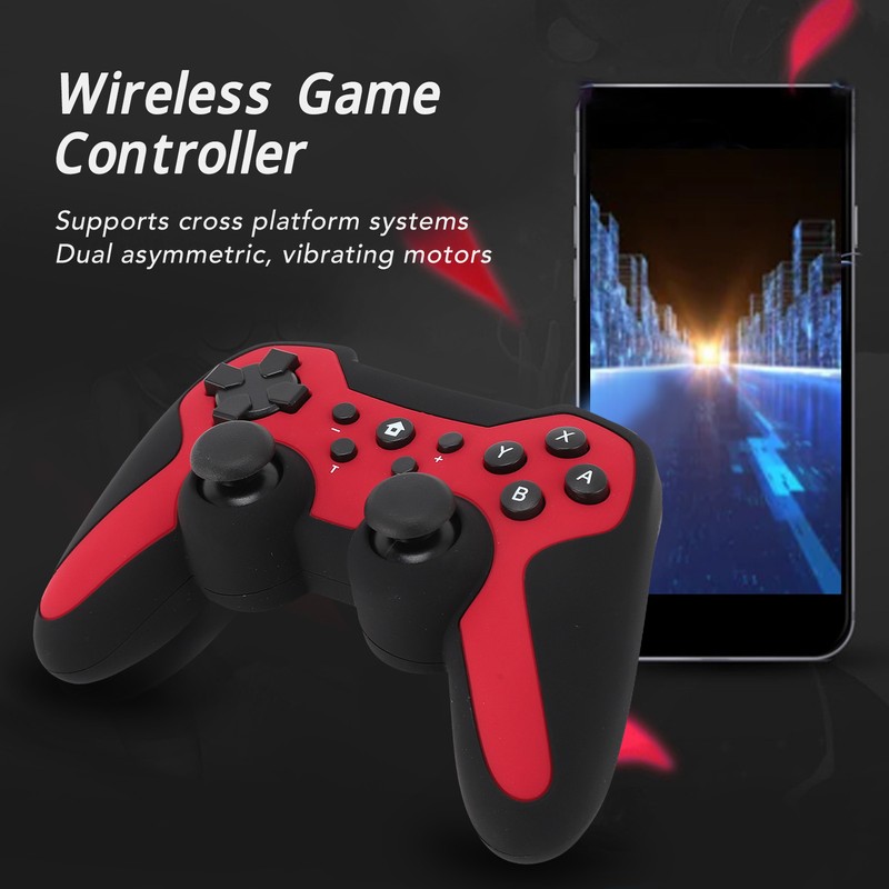 Wireless Bluetooth Controller Dual Motors LED Indicators Wake Up Function