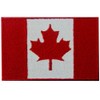 Canada Flag Embroidered Patch Canadian Maple Leaf Embroidered Fastener Hook