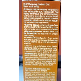CLARINS SELF TANNING INSTANT GEL, Fresh and Non Oily, 4.5oz NIB