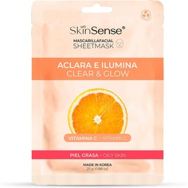 Mascarilla Facial de Tela Biodegradable Coreana (1 Piezas) | Hecho en Corea | Ecológicas y Naturales - Innovadora Tecnología de Corea con Vitamina C