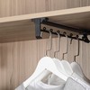 Top-mounted Heavy Duty Telescopic Closet Rod Retractable,Autuwintor Pull Out Clothes
